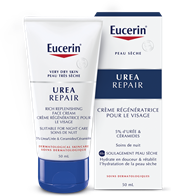 Crème régénératrice de nuit pour le visage 5 % d'urée d'Eucerin